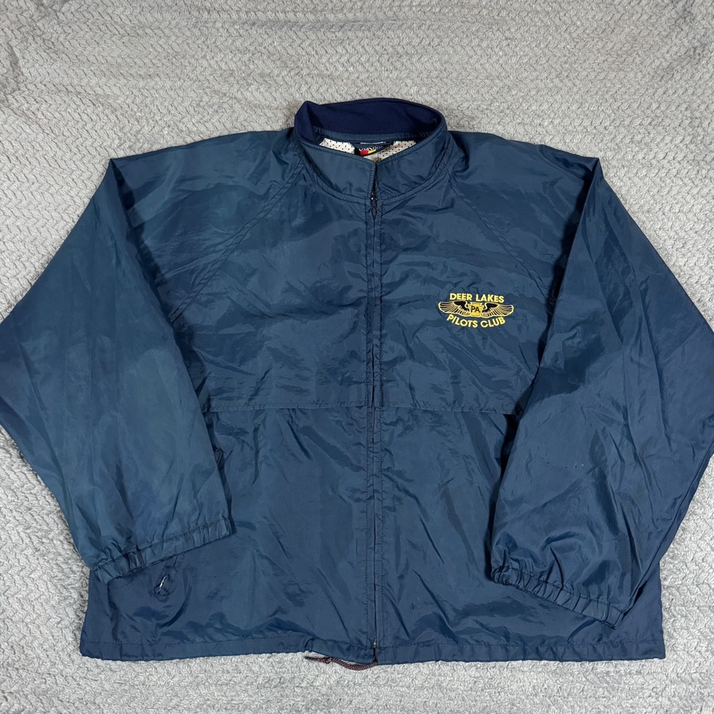 Hartwell Via Sport Vintage Men's Lightweight Windbreaker Jacket Zip-Up Size XXL